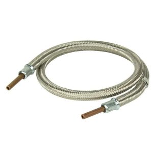 Hamilton Gas Products Ltd LPG Stainless Steel Overbraid Gas Hose - 8mm Copper Standpipe x 1M