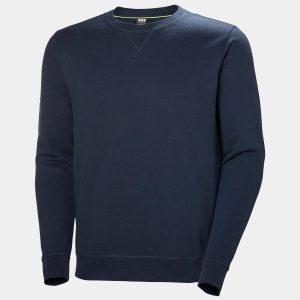 Helly Hansen Crew Sweatshirt - Versatile Hoodie with HH Logo Navy L - Navy Blue - Male