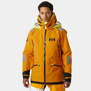 Helly Hansen Men's Aegir Race Sailing Jacket 2.0 Orange M - Cloudberry Orange - Male
