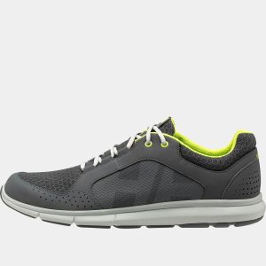 Helly Hansen Men's Ahiga V4 Hydropower Lightweight Deck Sneakers Grey 9 - Charcoal Grey - Male