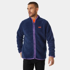 Helly Hansen Men's Box Pile Fleece Jacket Blue L - Ocean Blue - Male