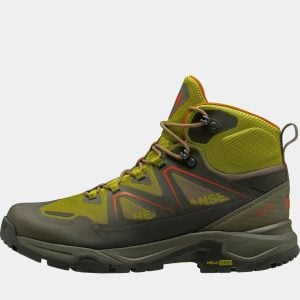 Helly Hansen Men's Cascade Mid Low-Cut Helly Tech Boots Green 11.5 - Neon Moss Green - Male