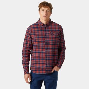 Helly Hansen Men's Classic Check Long Sleaves Flannel Shirt Red S - Poppy Red U - Male