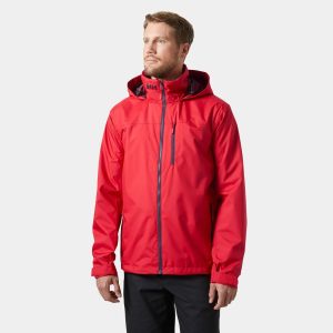 Helly Hansen Men’s Crew Hooded Sailing Jacket 2.0 Red L - Red - Male