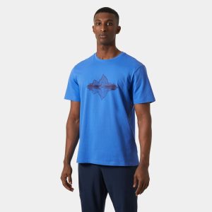 Helly Hansen Men’s F2F Cotton Tee 2.0 Blue XL - Ultra Blue - Male