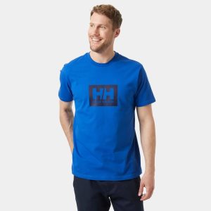 Helly Hansen Men's HH Box Soft Cotton Tshirt Blue XL - Cobalt Blue - Male