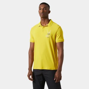 Helly Hansen Men’s HP Race Sailing Polo Yellow S - Gold Rush Yellow - Male