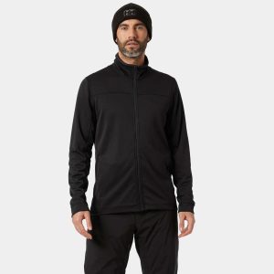 Helly Hansen Men's Swift Full-Zip Midlayer Jacket Black L - Black - Male