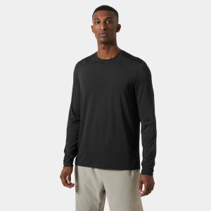 Helly Hansen Men’s Tech Trail Long Sleeve T-shirt Black S - Black - Male