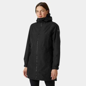 Helly Hansen Women's Lisburn Insulated Rain Coat Black XS - Black - Female