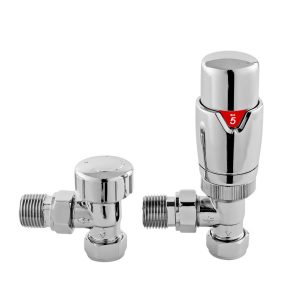 Hudson Reed Luxury Angled Vertical Radiator Valve gray 12.8 H x 0.4 W x 4.0 D cm
