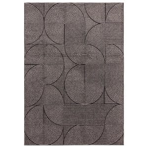 Isabelline Bradshaw Charcoal Geometric Area Rug gray 290.0 H x 200.0 W x 1.8 D cm