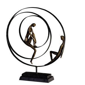 Ivy Bronx Patience Powelton Figurine black 41.0 H x 34.0 W x 8.0 D cm
