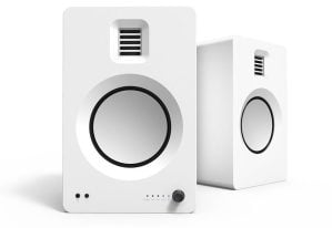 Kanto TUK Powered Bookshelf Speakers Matte White
