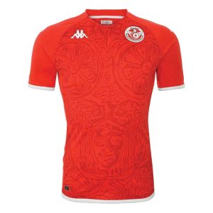 Kappa 2022-2023 Tunisia Home Shirt - Red - male - Size: Medium Adults
