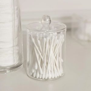 Katrina Lidded Acrylic Cotton Bud Organiser