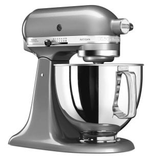 KitchenAid 4.8L Artisan Tilt-Head Stand Mixer gray 36.0 H x 24.0 W x 37.0 D cm