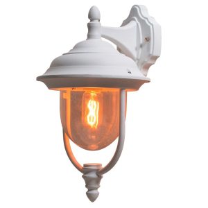 Konstsmide Parma 1 Light Outdoor Wall Lantern white 46.0 H x 24.0 W x 29.0 D cm