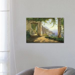 Lark Manor View To The Amalfi Coast' by Joshua Budich green 46.0 H x 66.04 W x 1.9 D cm