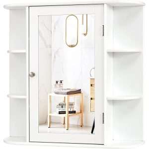Latitude Run Lilyiana 65Cm W x 64Cm H x 17Cm D Bathroom Storage Furniture Set white 64.0 H x 65.0 W x 17.0 D cm