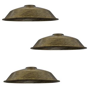 Latitude Run Simonides 7cm H x 26cm W Metal Bowl Lamp Shade ( Uno ) Brushed Brass 7cm H X 26cm W X 26cm D