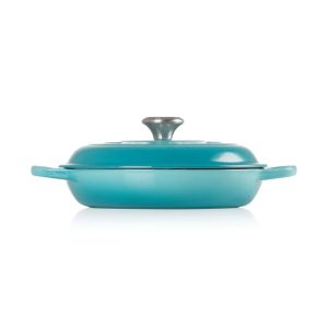 Le Creuset Cast Iron Shallow Casserole blue 26cm