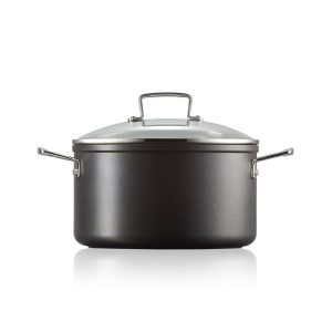 Le Creuset Toughened Non-Stick Deep Casserole 24cm gray 19.2 H x 24.0 W cm