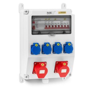 MSW Power Distributor - 4 earthed sockets - 2 CEE sockets - RCD - 4 miniature circuit breakers MSW-WPD-4V2P