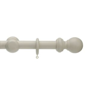 Marlow Home Co. Wooden Complete Curtain Pole and Hardware Set 28mm gray 2.8 H x 240.0 W x 2.8 D cm