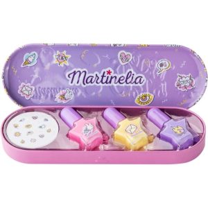 Martinelia Super Girl Nail Polish & Stickers Tin Box set (for children)