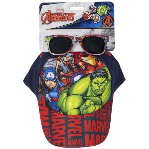 Marvel Avengers Set Cap & Sunglasses set for children 3+ years Size 53 cm 1 pc