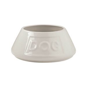 Mason Cash Cream Non Tip Lettered Dog Bowl 21cm