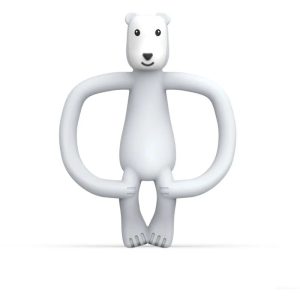 Matchstick Monkey Animal Collection toothbrush with teether Polar Bear 1 pc