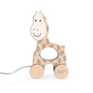 Matchstick Monkey Pull Along Animal squeaky toy Giraffe 1 pc