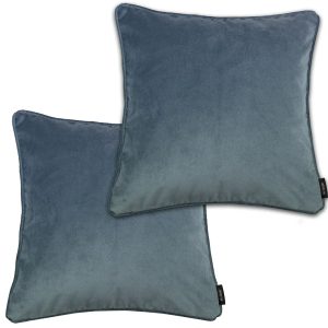McAlister Textiles Cushion with Filling blue 43.0 H x 43.0 W x 5.0 D cm