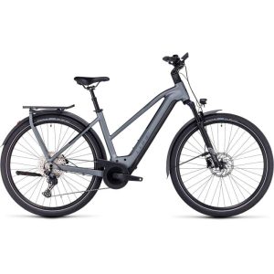 Cube Kathmandu Hybrid Pro 750 - Women Electric Touring Bike - 2024 - Flashgrey / Metal