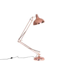Metro 180cm Reading Floor Lamp brown 180.0 H x 37.0 W x 37.0 D cm