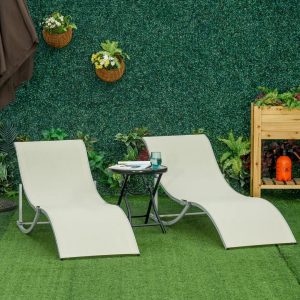 Metro Sun Lounger 63.0 H x 165.0 W x 61.0 D cm