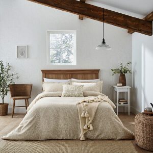 Morris & Co Pure Acorn Jacquard Duvet Cover Double Linen