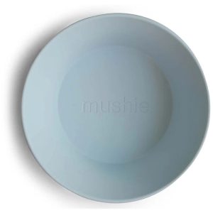 Mushie Round Dinnerware Bowl Bowl Powder Blue 2 pc