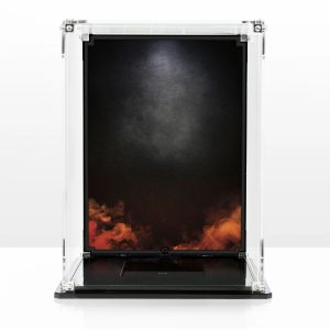 Wicked Brick Display Cases for Spider-Man's Mask (76285) - Freestanding / Orange Printed