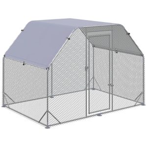 PawHut Chicken Run with Wire Mesh for up to 6 Chickens 195.0 H x 190.0 W x 280.0 D cm