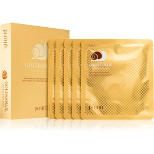 Petitfée Gold & Snail intensive hydrogel mask with snail extract 5x30 g