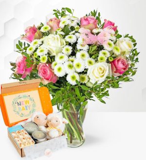 Prestige Flowers Rose Meadows & New Baby Gift