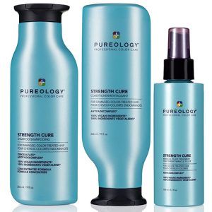 Pureology Strength Cure Shampoo 266ml, Conditioner 266ml & Miracle Fil