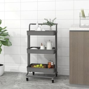 Rebrilliant Winstead 85cm H x 42cm W Cart gray 85.0 H x 42.0 W x 35.0 D cm