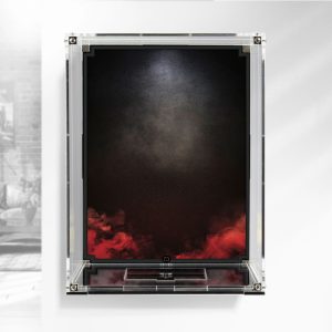 Wicked Brick Display Cases for Spider-Man's Mask (76285) - Wall Mounted / Red Printed
