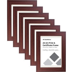 Roberts 9" x 12" Single Picture Frame white 37.2 H x 28.4 W cm