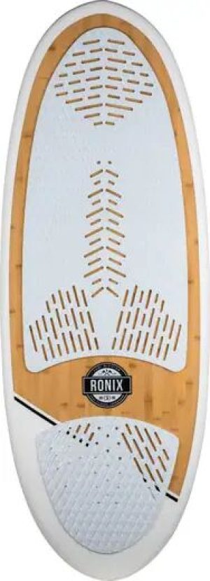 Ronix Koal Classic Longboard Wakesurf Board (Bamboo Wood) - White - Size: 5'4