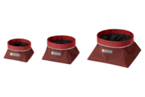 Ruffwear Quencher dog bowl on the go M fired brick